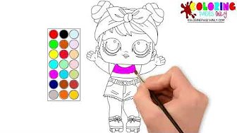 How to draw and paint LoL Surprise Doll