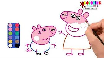 How to draw and paint Peppa Pig
