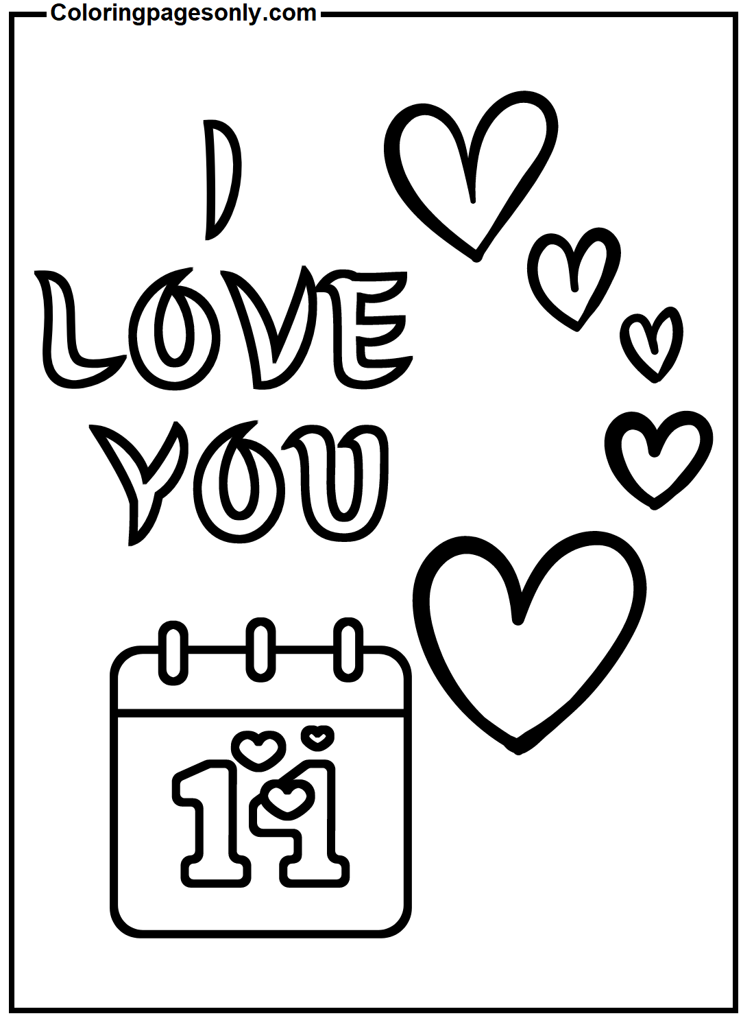 أنا أحبك أوراق من عيد الحب