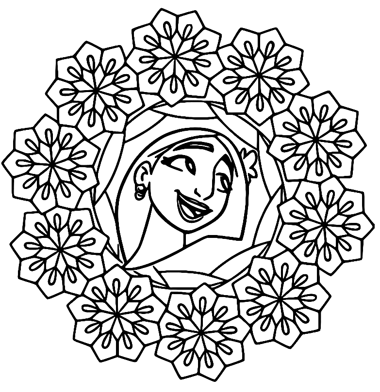 Isabela Madrigal Mandala Coloring Pages