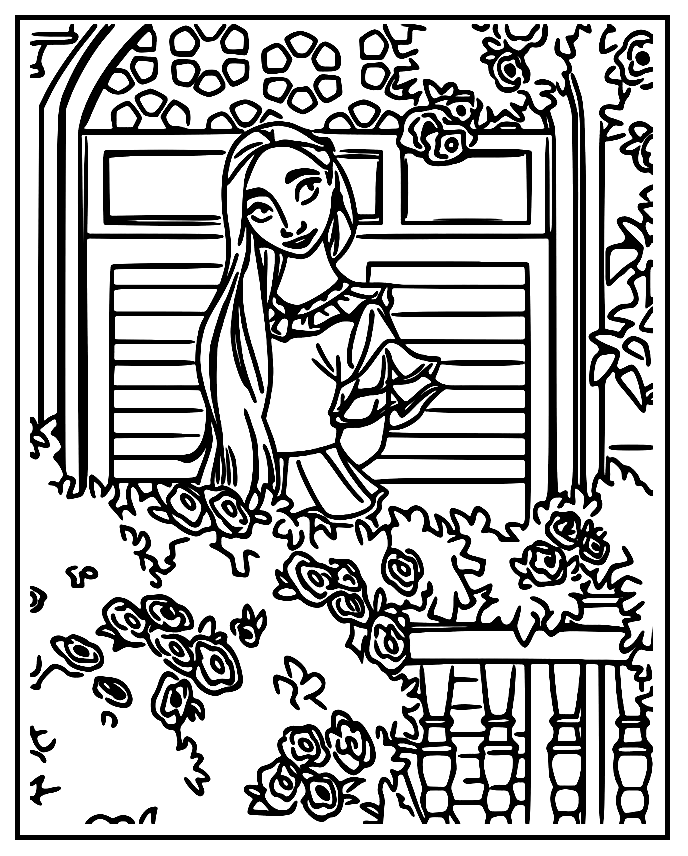 Isabela op het balkon van Encanto