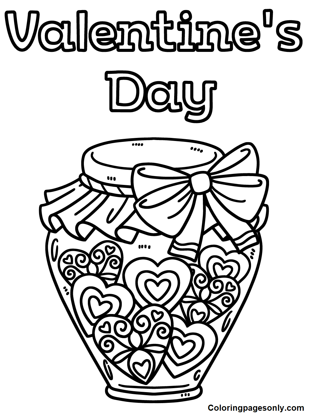 Jar Of Hearts Coloring Pages