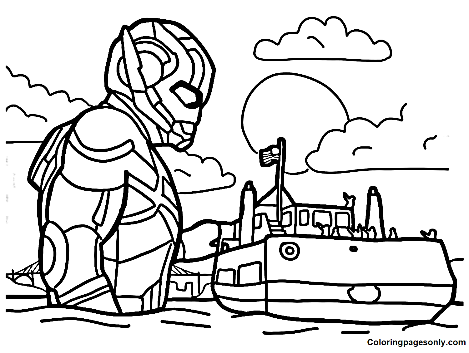 Marvel Ant Man Coloring Page