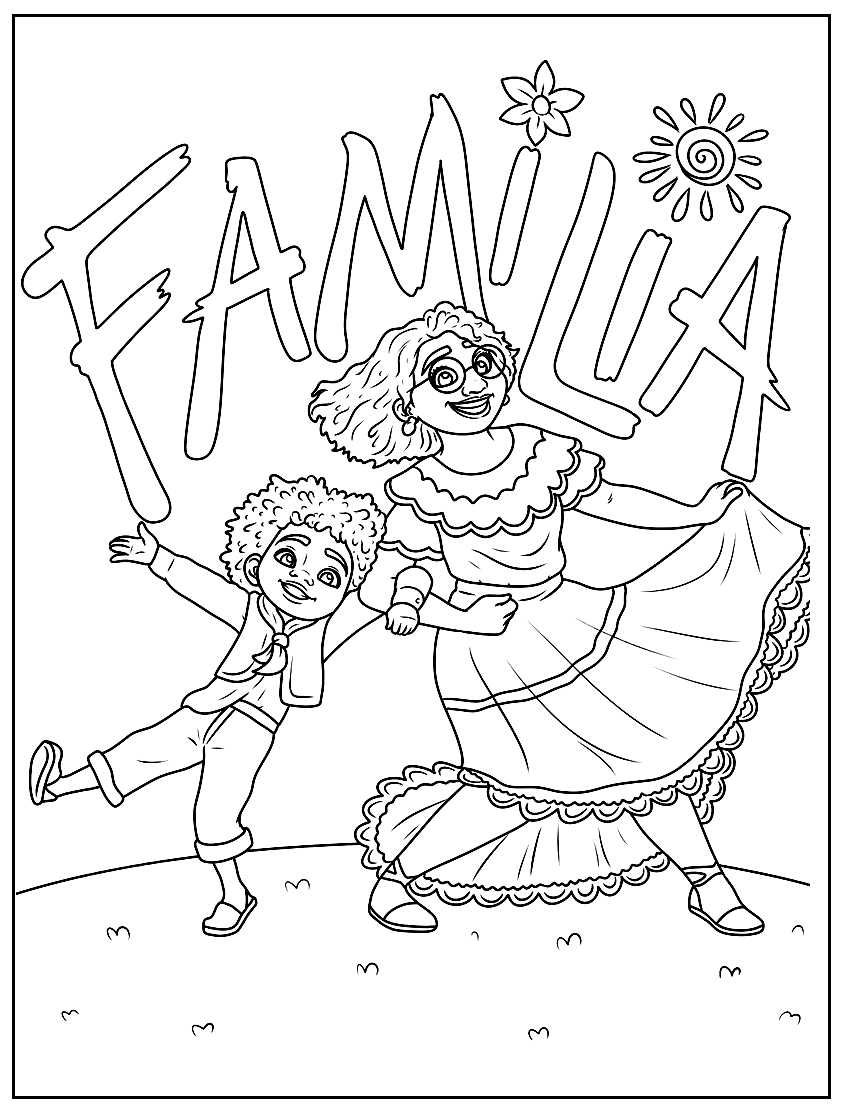 Mirabel-with-butterflys-Encanto-coloring-page  Coloriage tchoupi, Image  coloriage, Coloriage
