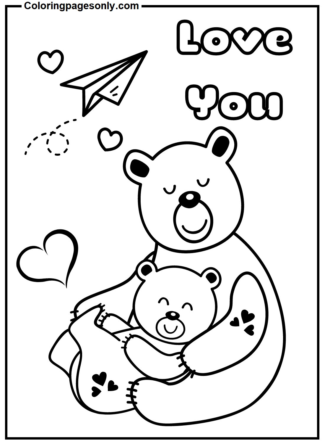 Мама и медвежонок из мультфильма «Я люблю маму»