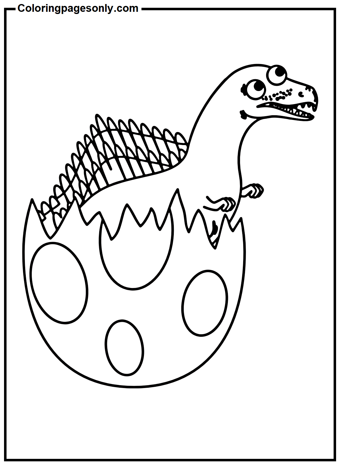 Newborn Spinosaurus Coloring Pages