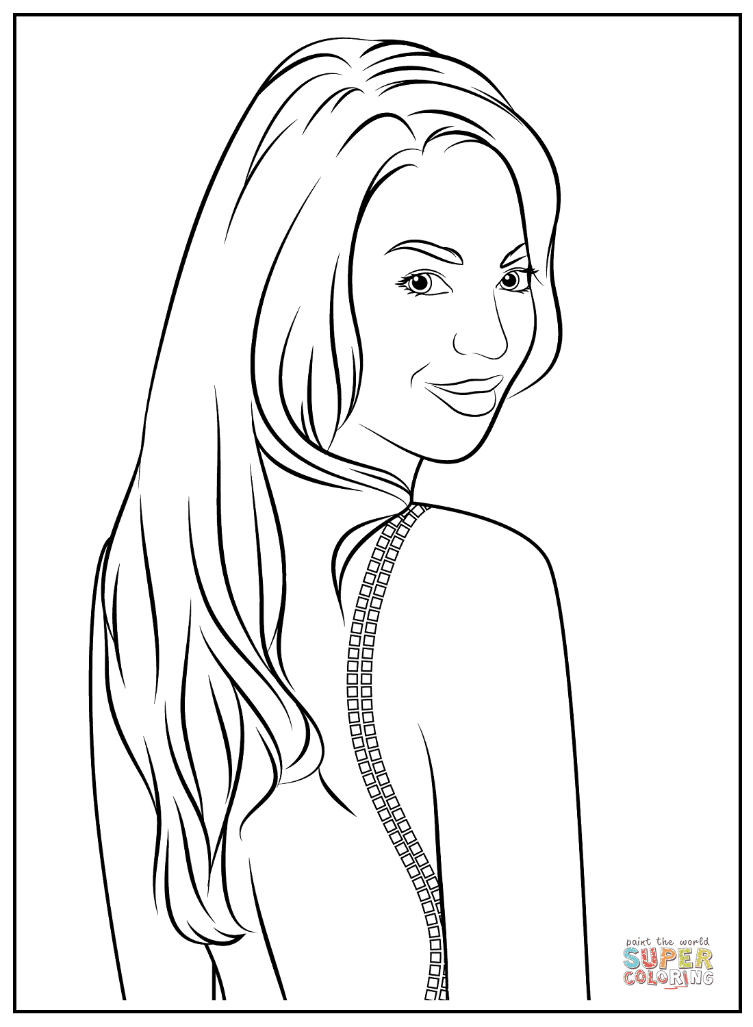 Printable Beyonce Coloring Pages