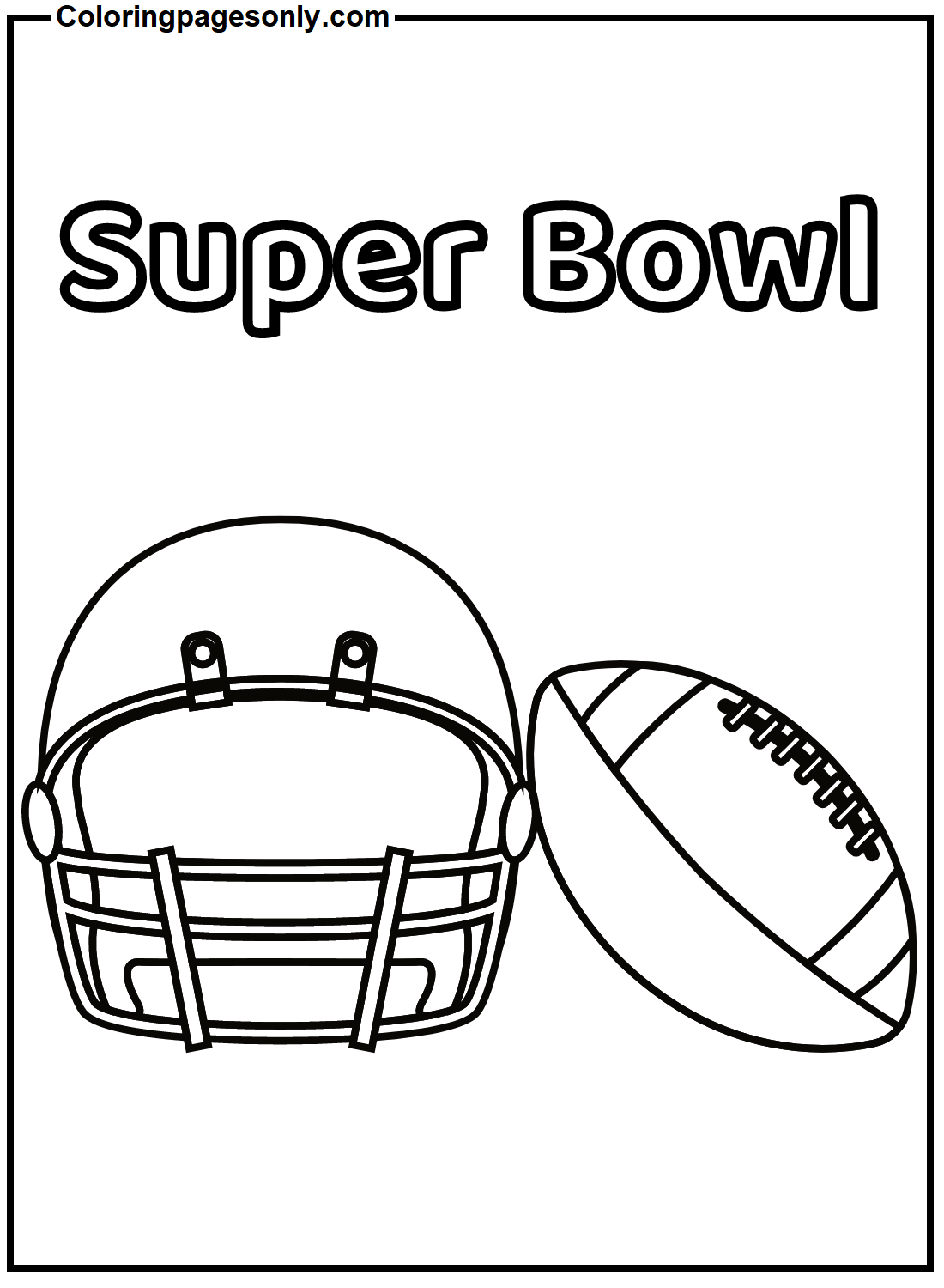 Super Bowl stampabile dal Super Bowl 2024