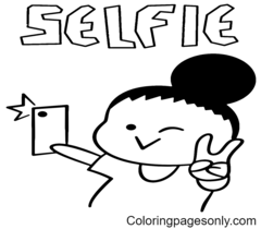 Selfie-Malvorlagen