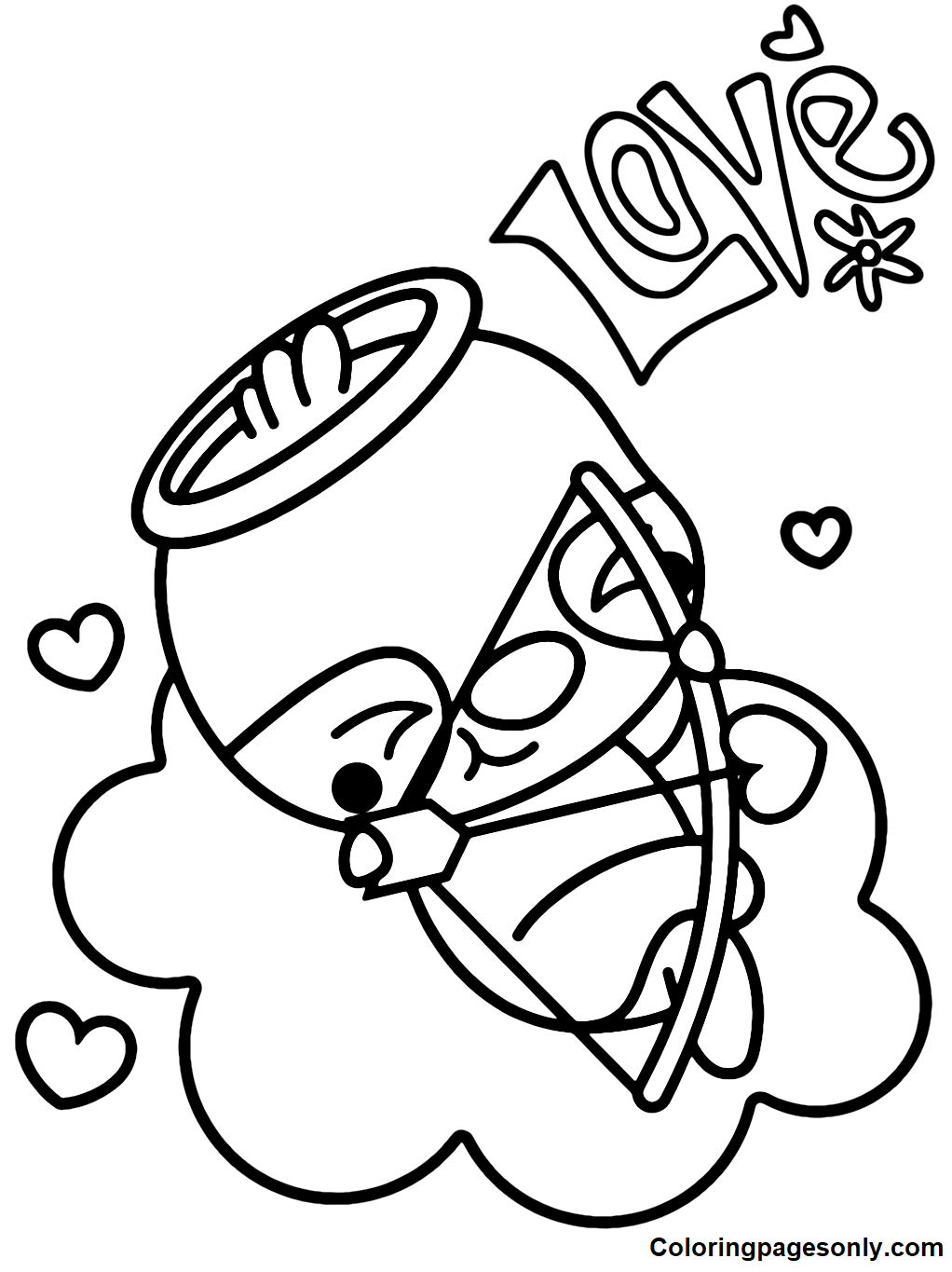Sloth in Valentine’s Day Coloring Pages