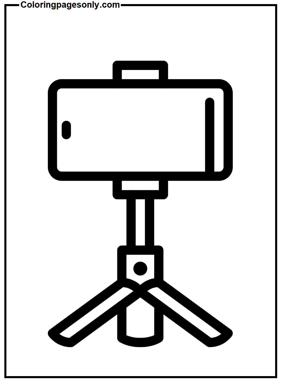 Smartphone On A Tripod Coloring Pages
