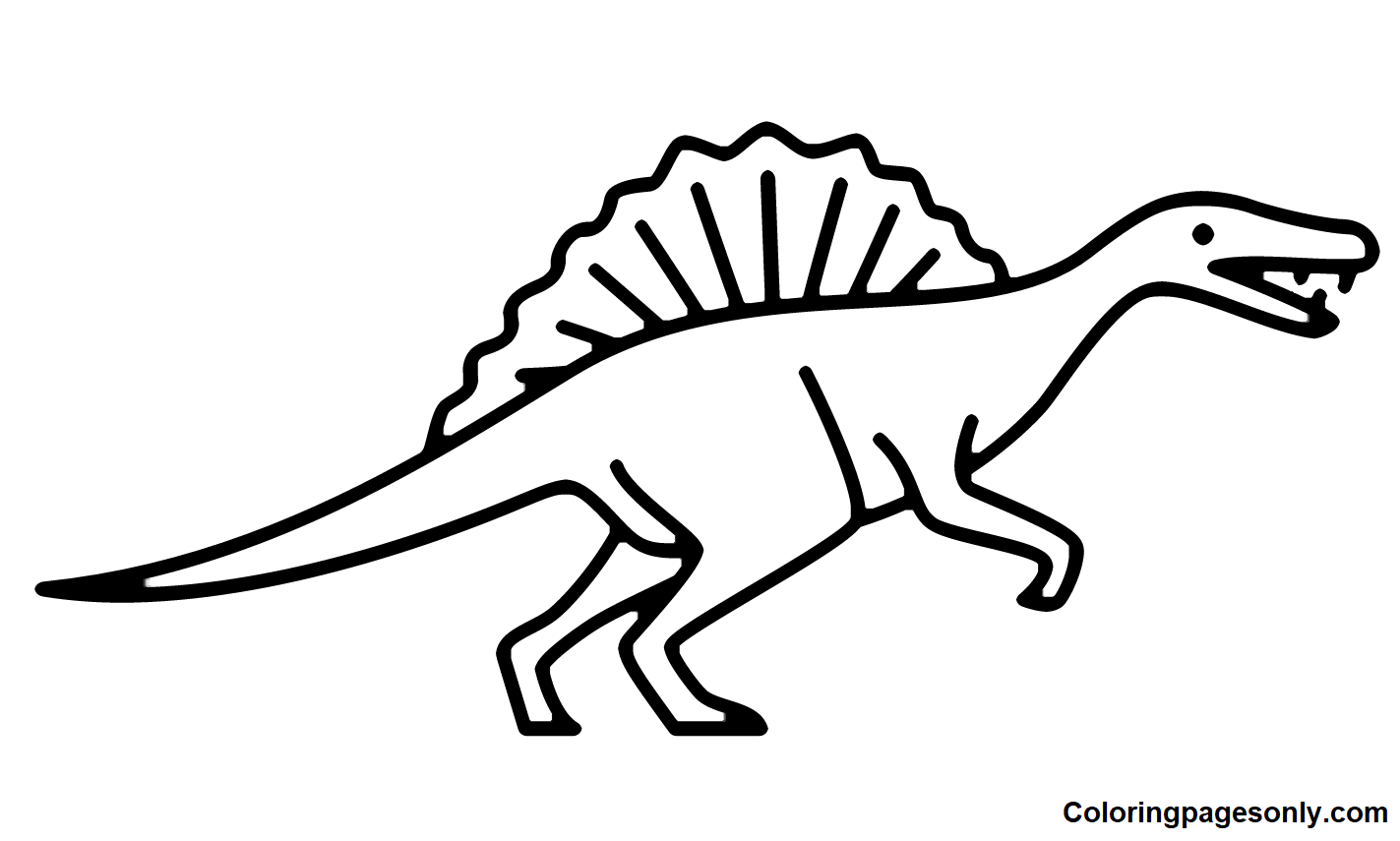 Coloriage Spinosaurus à imprimer