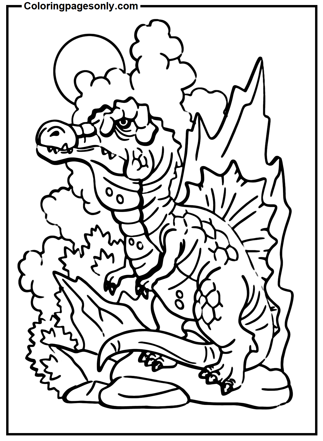 Spinosaurus Color Sheets Coloring Pages
