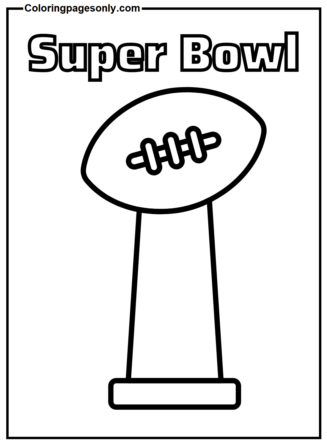 Super Bowl Cup-Bild vom Super Bowl 2024