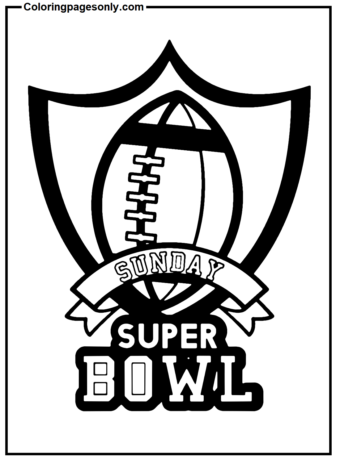 Super Bowl Coloring Pages 2024 Maggee