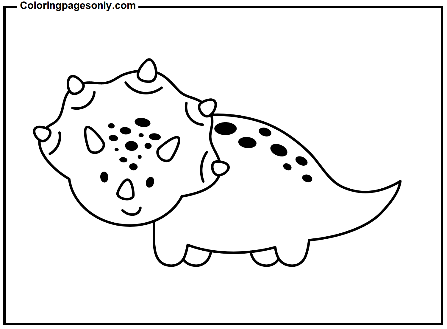 Triceratops Picture to Print from Triceratops
