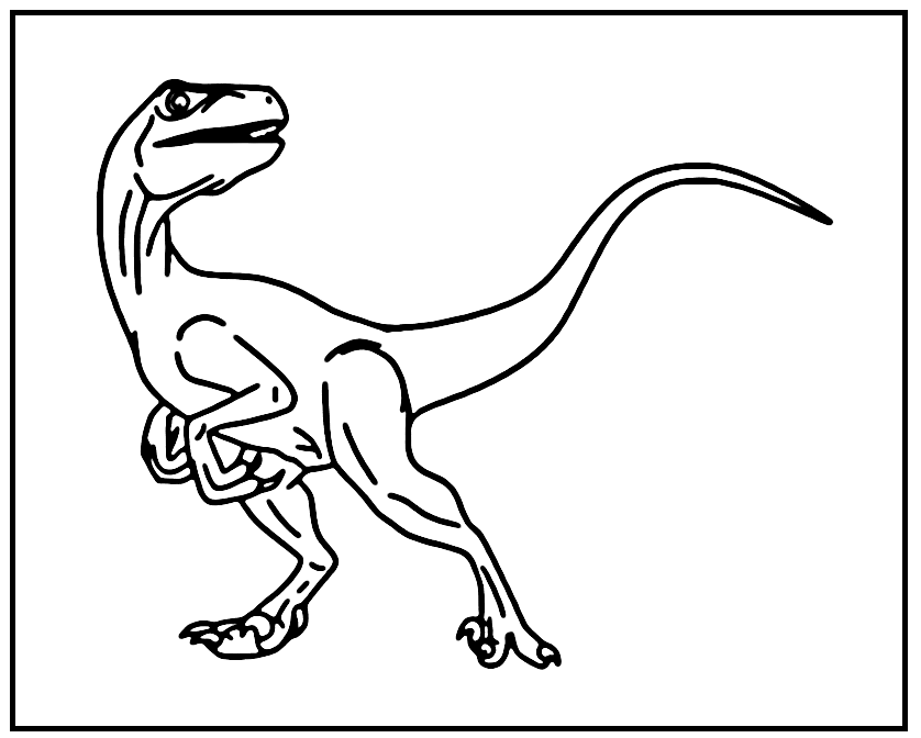 Velociraptor imprimible de Velociraptor