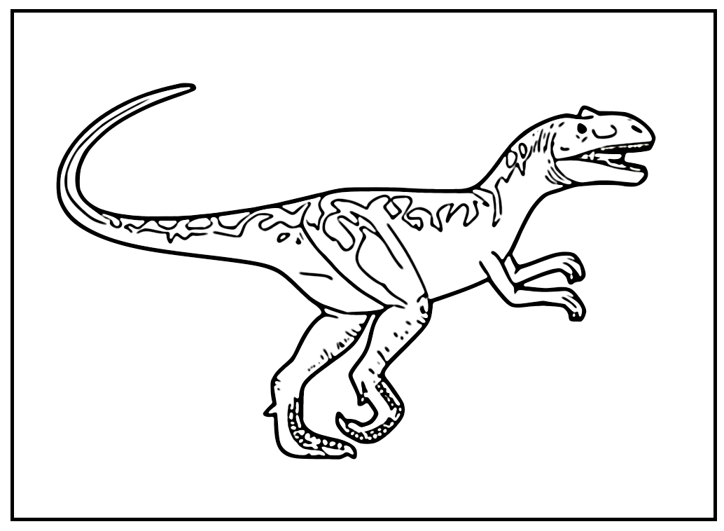 Velociraptor läuft vor Velociraptor