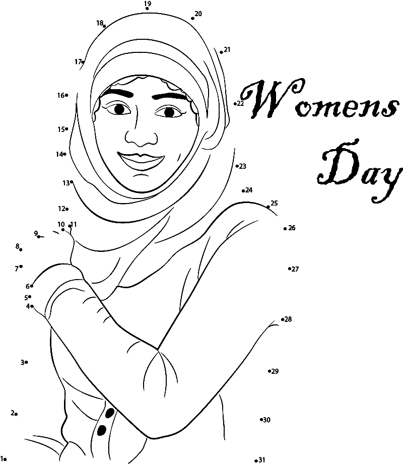 Día de la Mujer Conecte los puntos del Día de la Mujer 2024