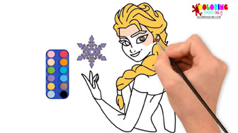 Hoe Frozen-tekening te maken