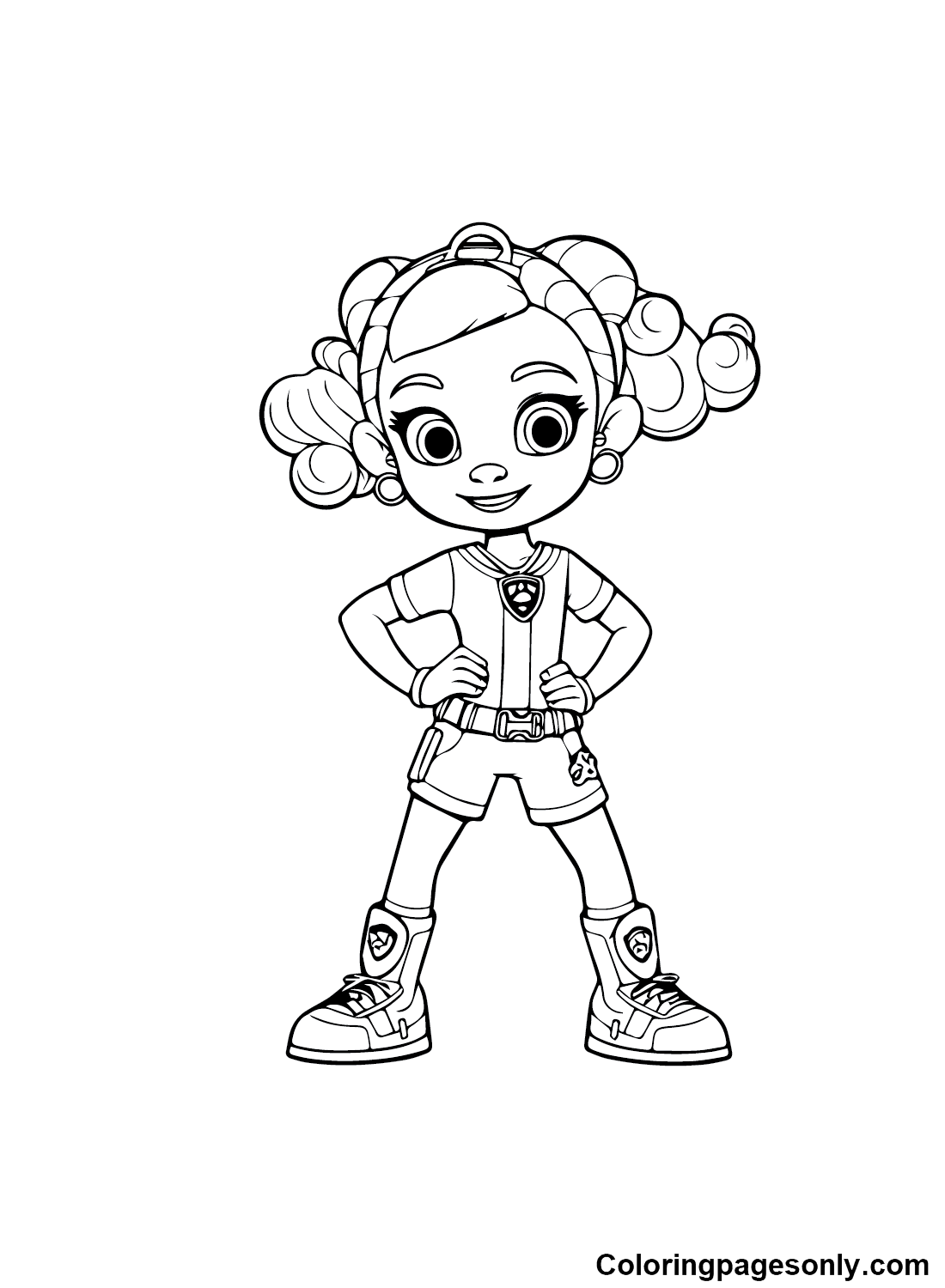 Adorable Rainbow Rangers Coloring Page