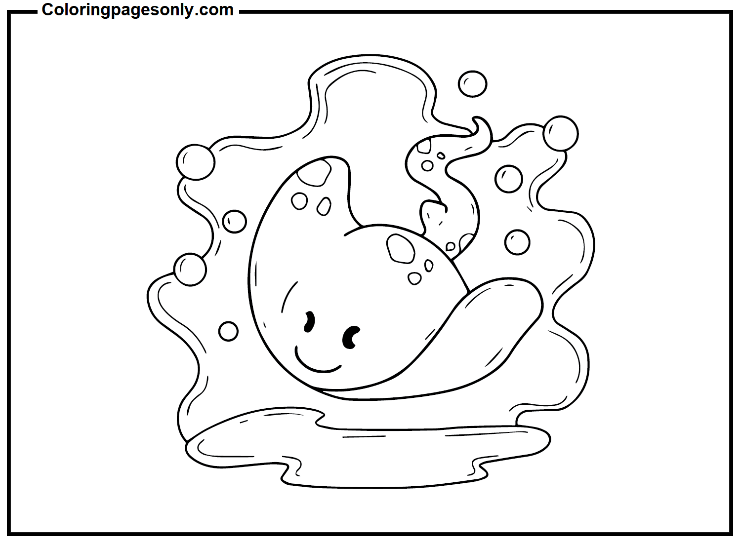 Adorable Stingray Coloring Pages