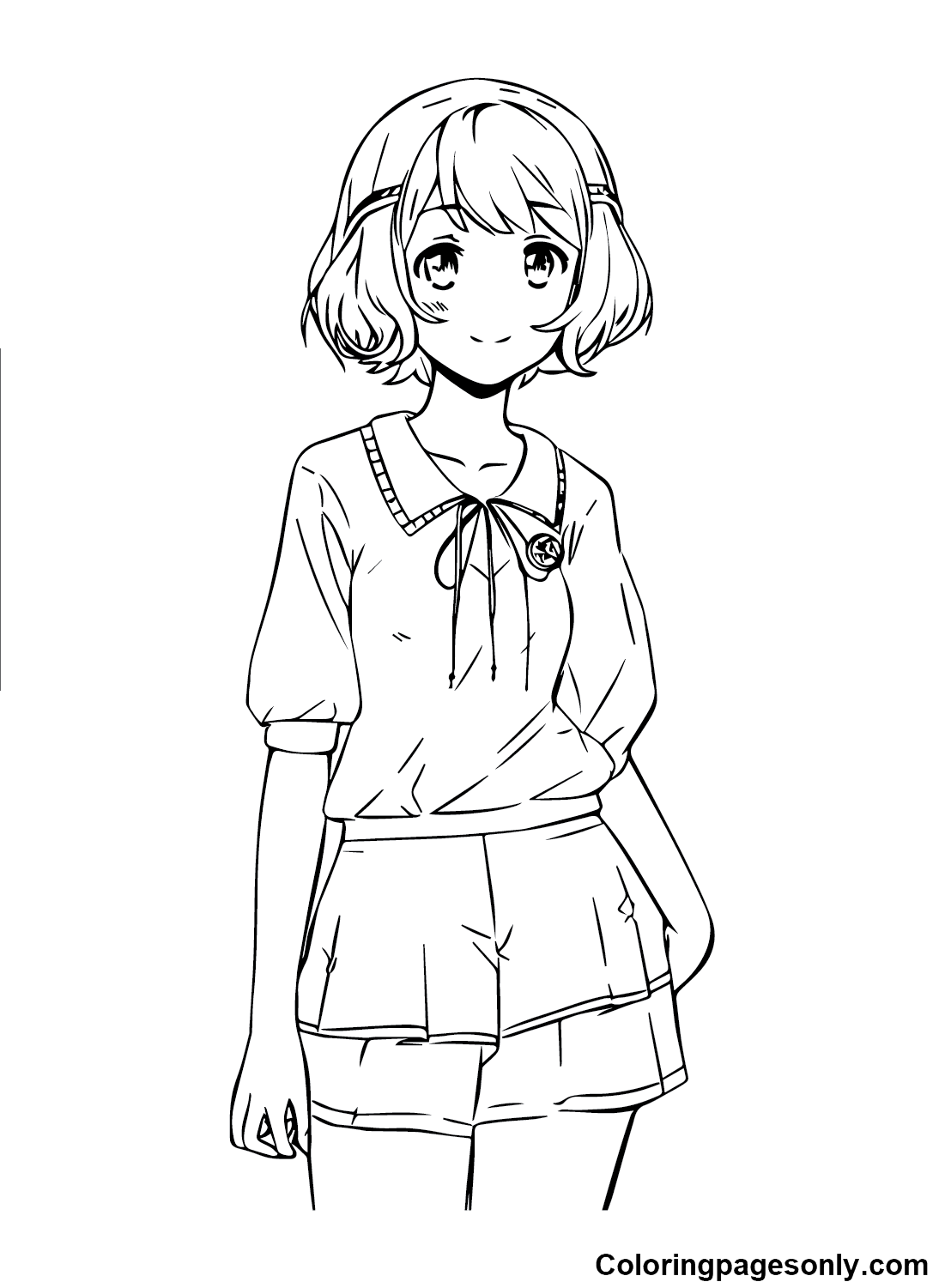 Милая аниме девушка из Anime Girl