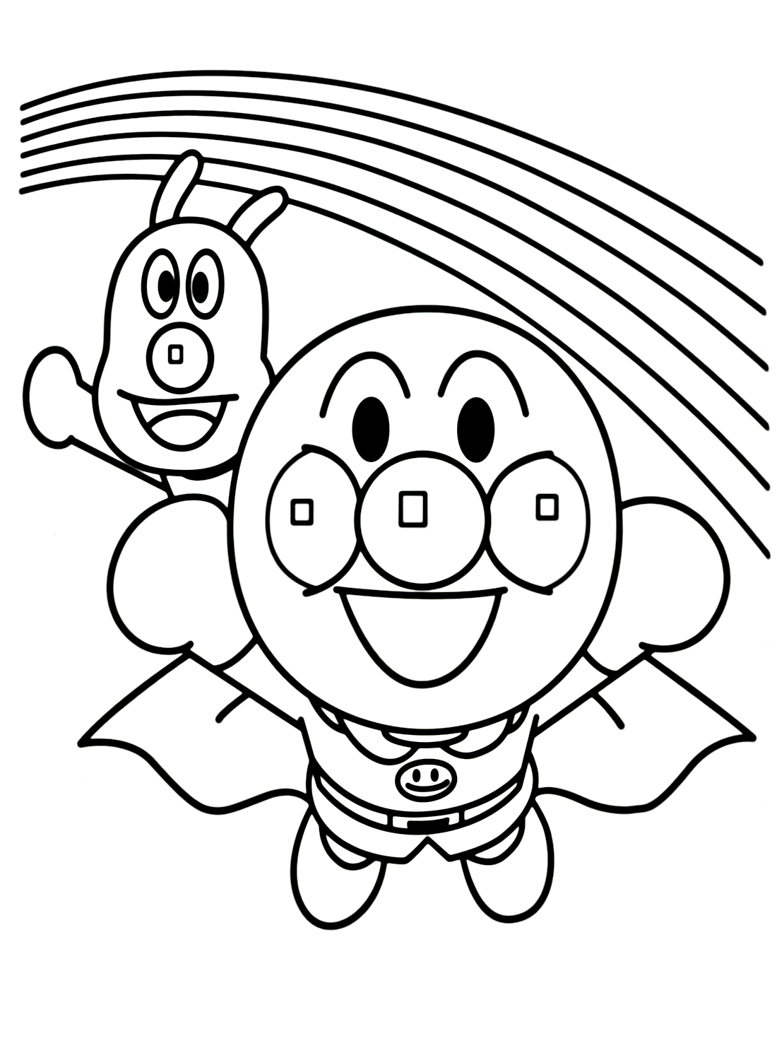 Anpanman and Friend Coloring Pages