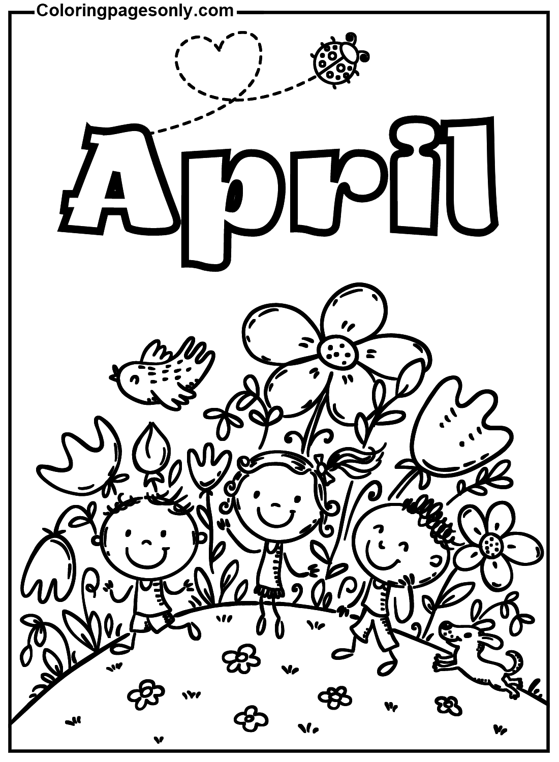 أبريل للأطفال اعتبارًا من أبريل 2024
