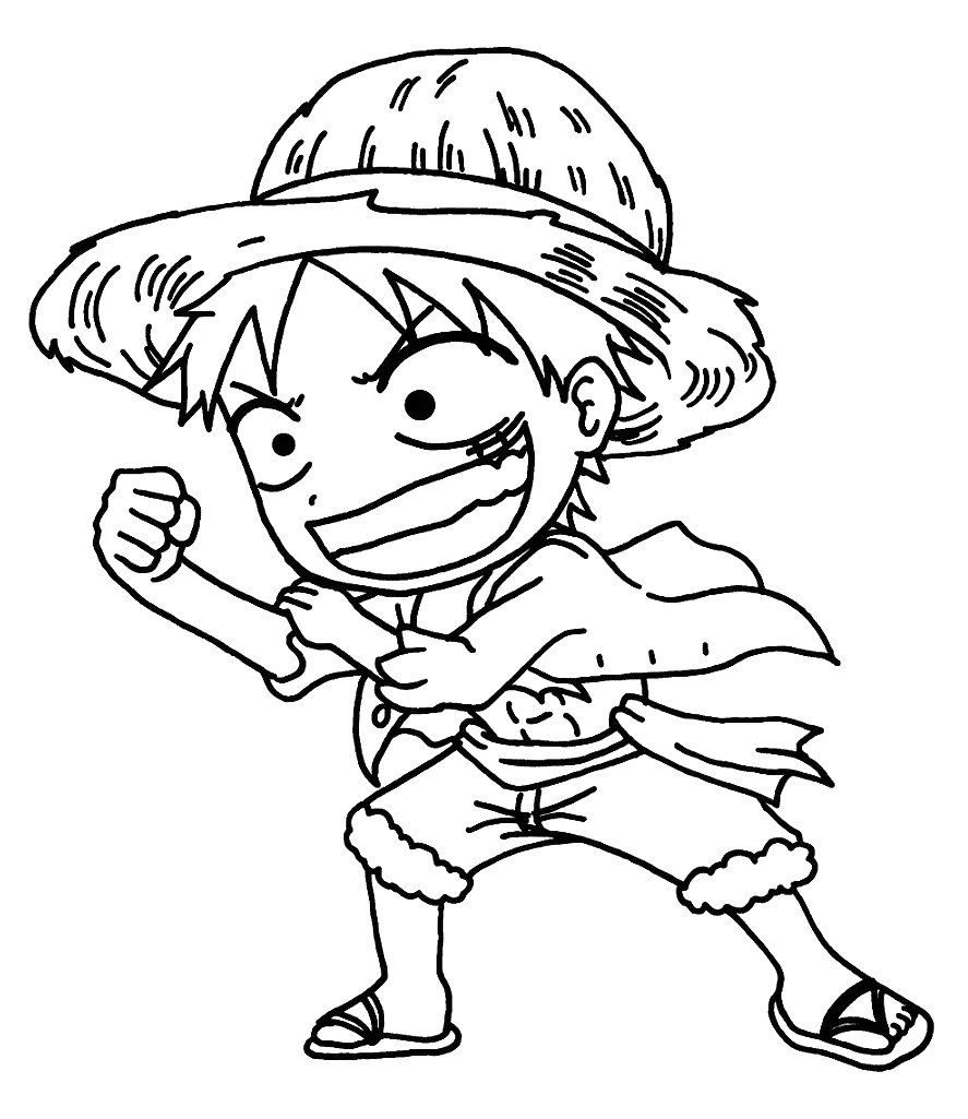 Baby Luffy Coloring Pages