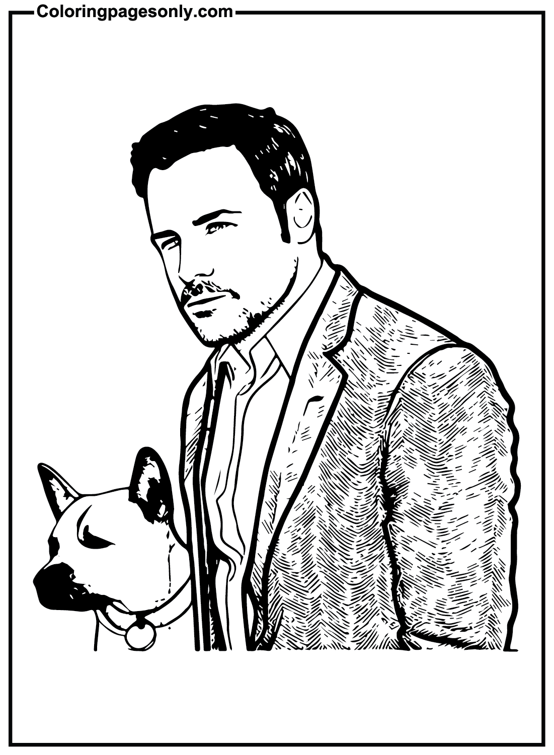 Ben Affleck Movie Coloring Pages