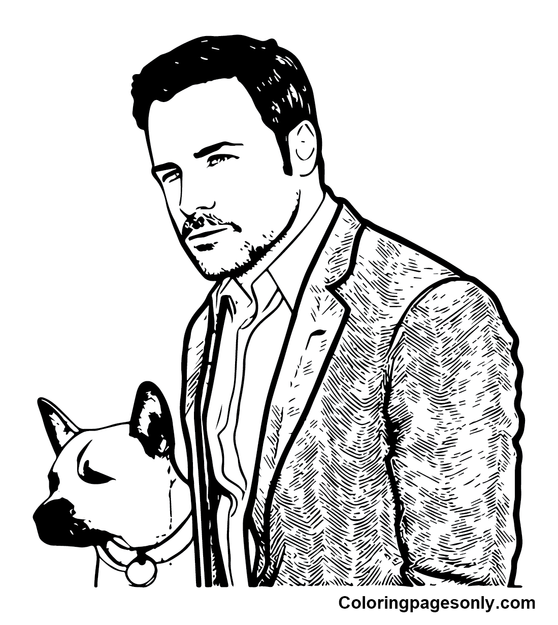 Ben Affleck Movie Coloring Pages