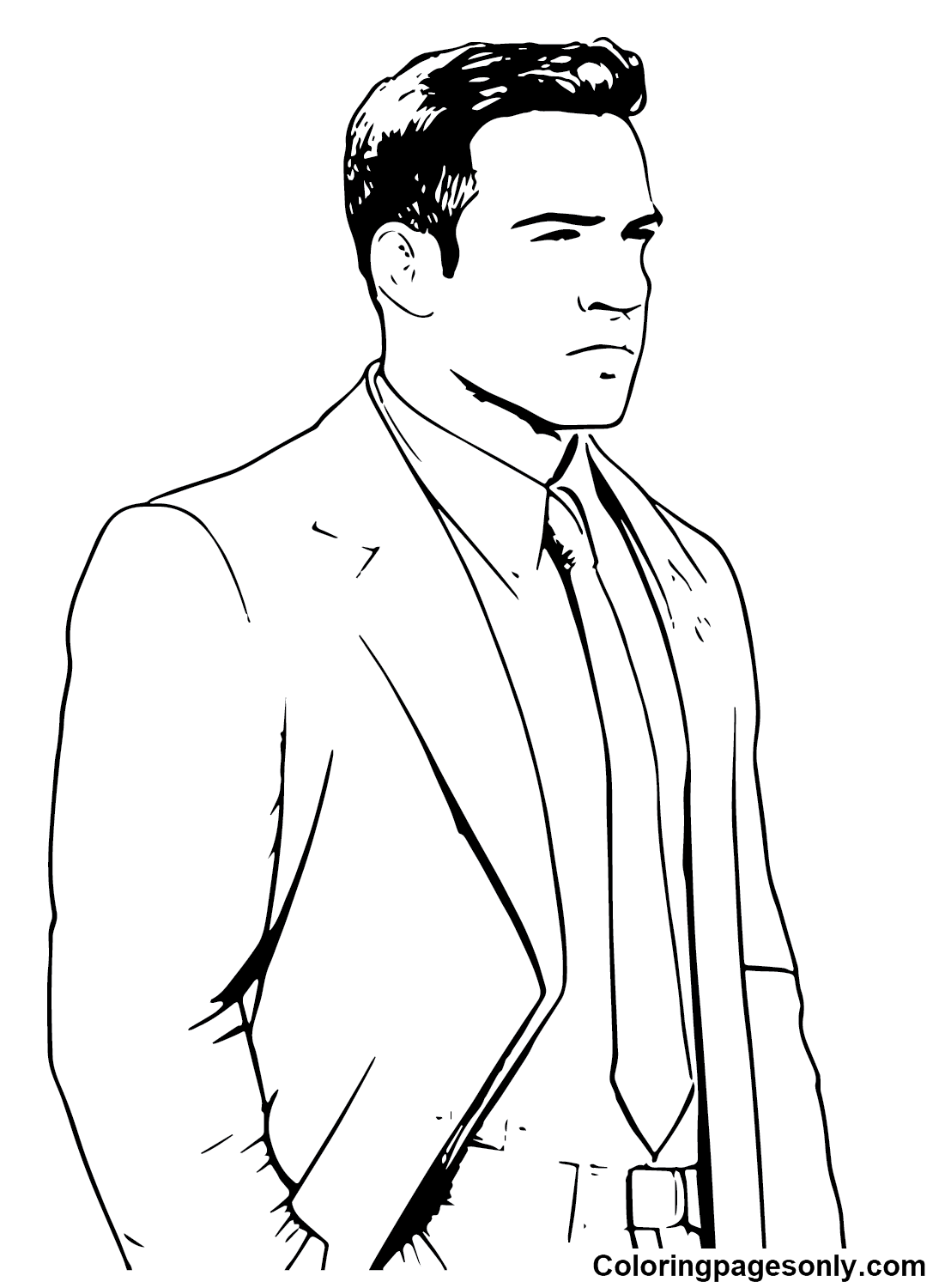 Ben Affleck Pictures Coloring Page