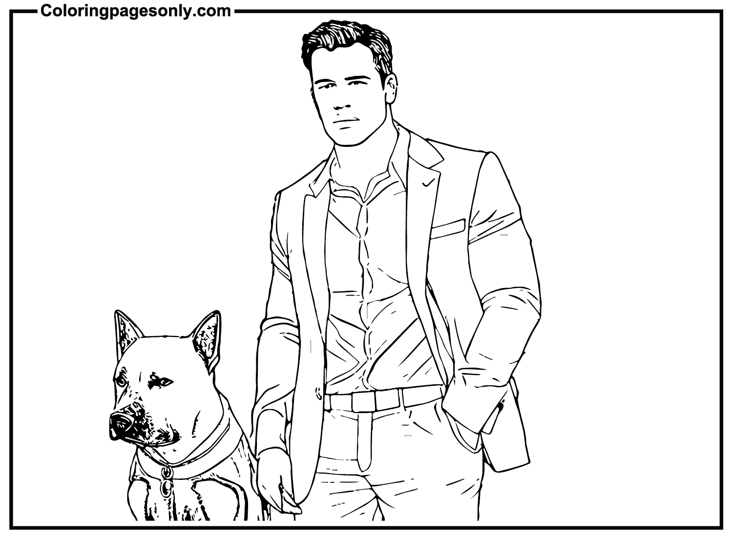 Ben Affleck et le chien de Ben Affleck