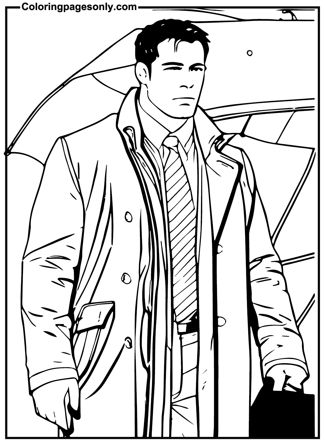 Ben Affleck Printable Free Coloring Pages