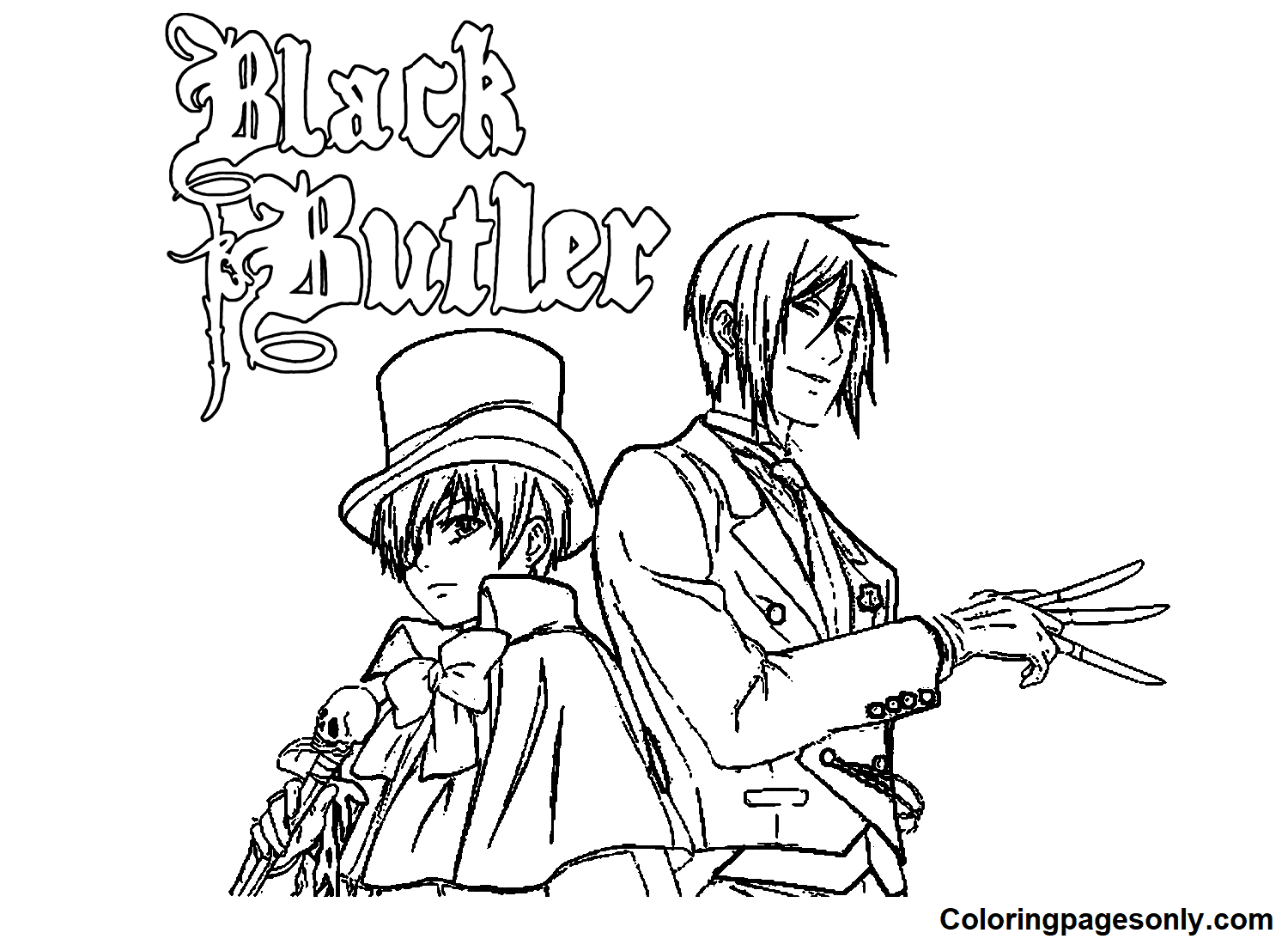 Black Butler Images Coloring Pages