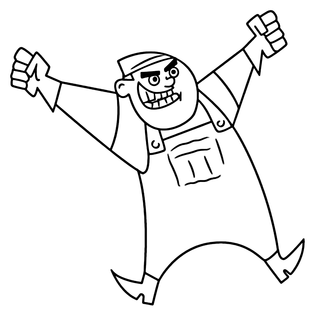 Box Ghost Coloring Page