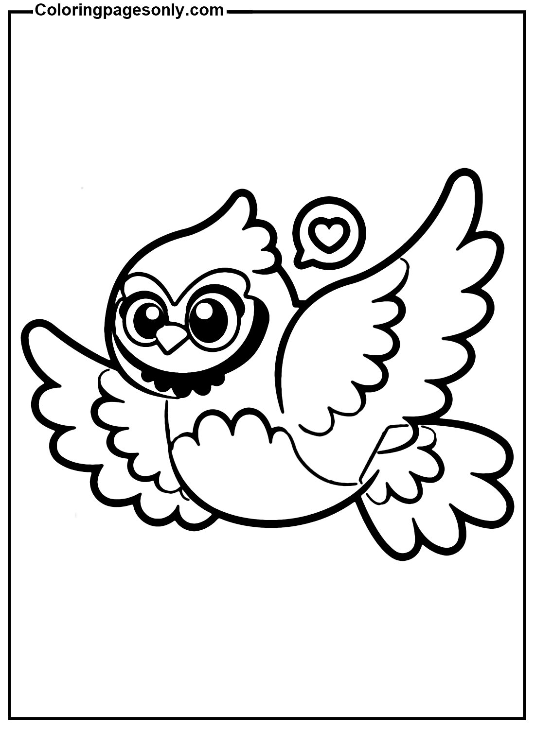 Cardinal Bird Picture Coloring Page