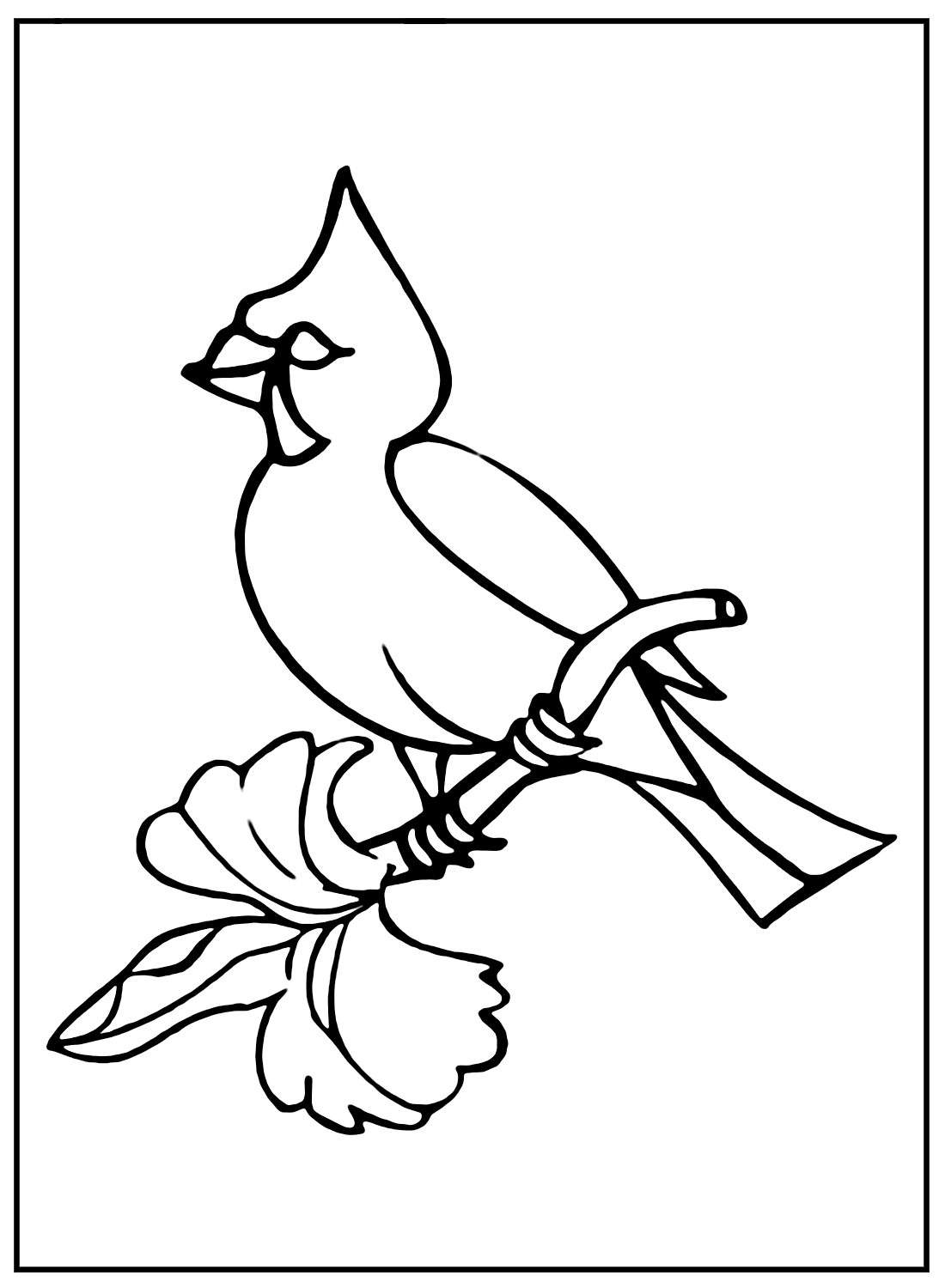 Cardinal to print Coloring Page - Free Printable Coloring Pages