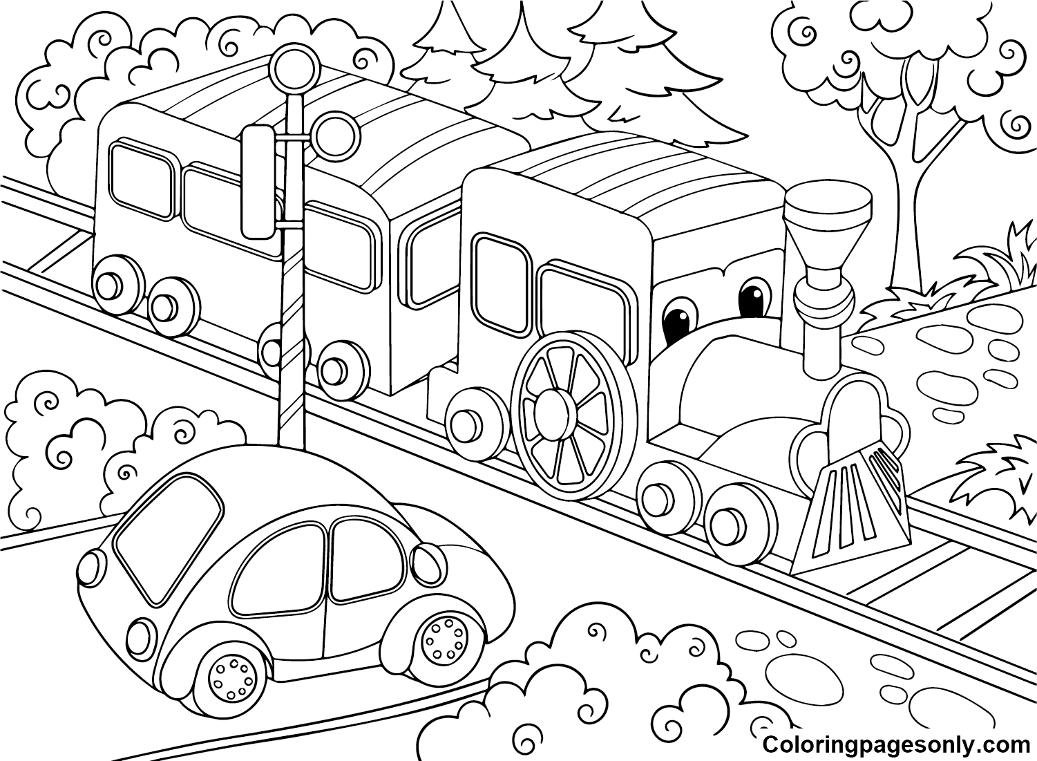 Old Choo Choo Train Coloring Pages - Train Coloring Pages - Coloring ...