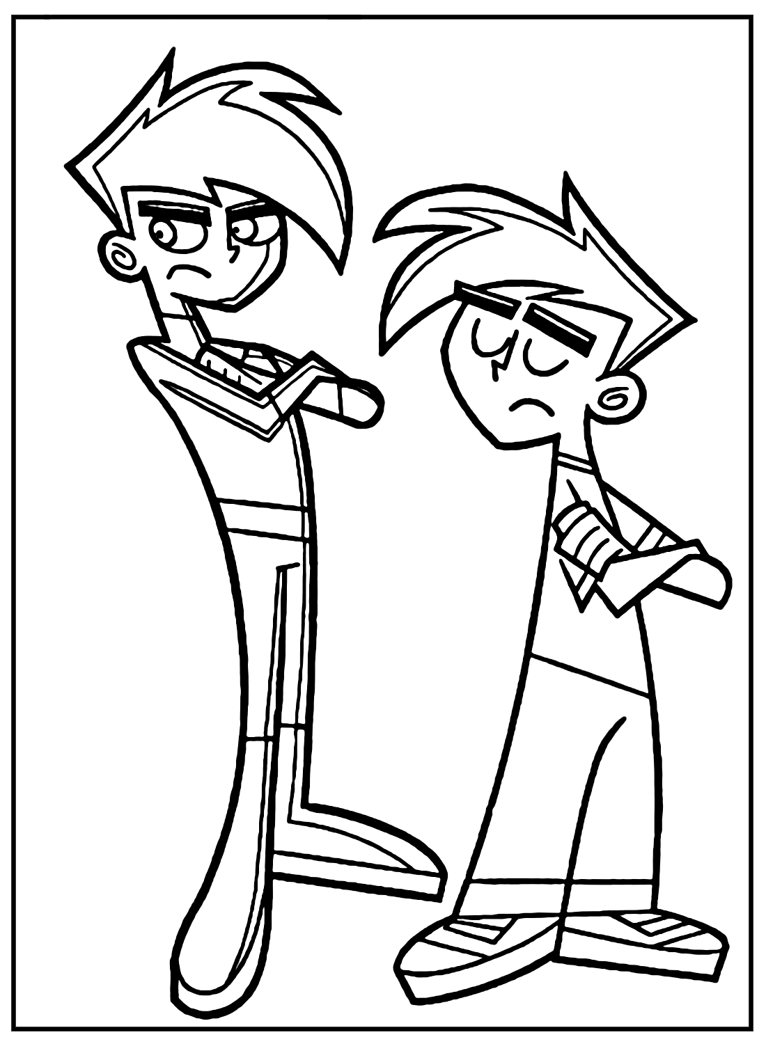 Characters From Danny Phantom Coloring Pages