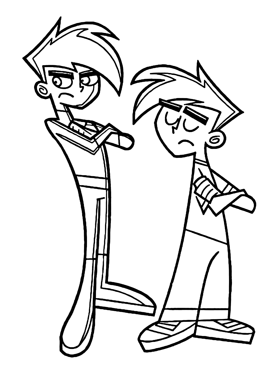 Characters from Danny Phantom Coloring Pages