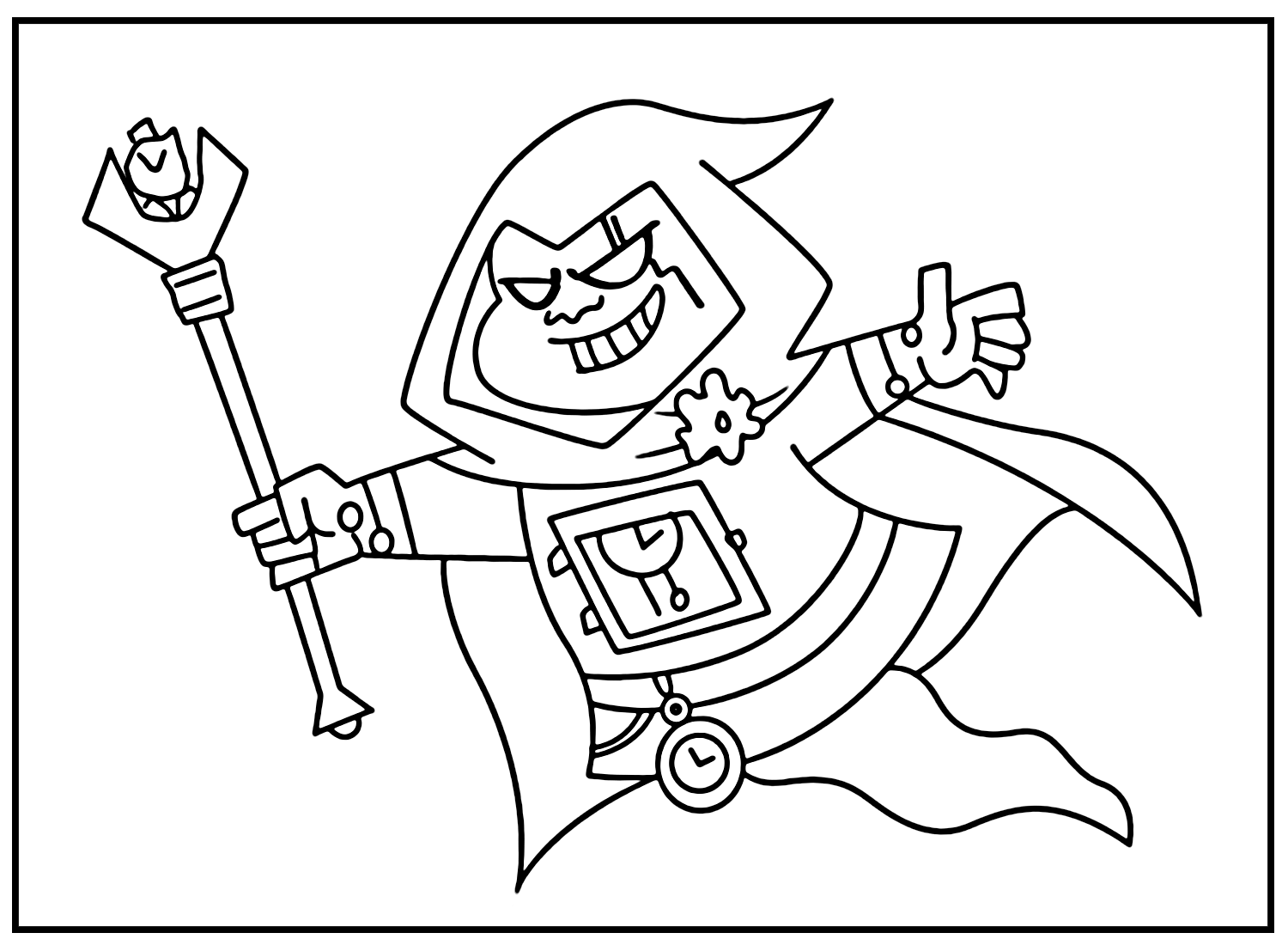 Clockwork From Danny Phantom Coloring Pages