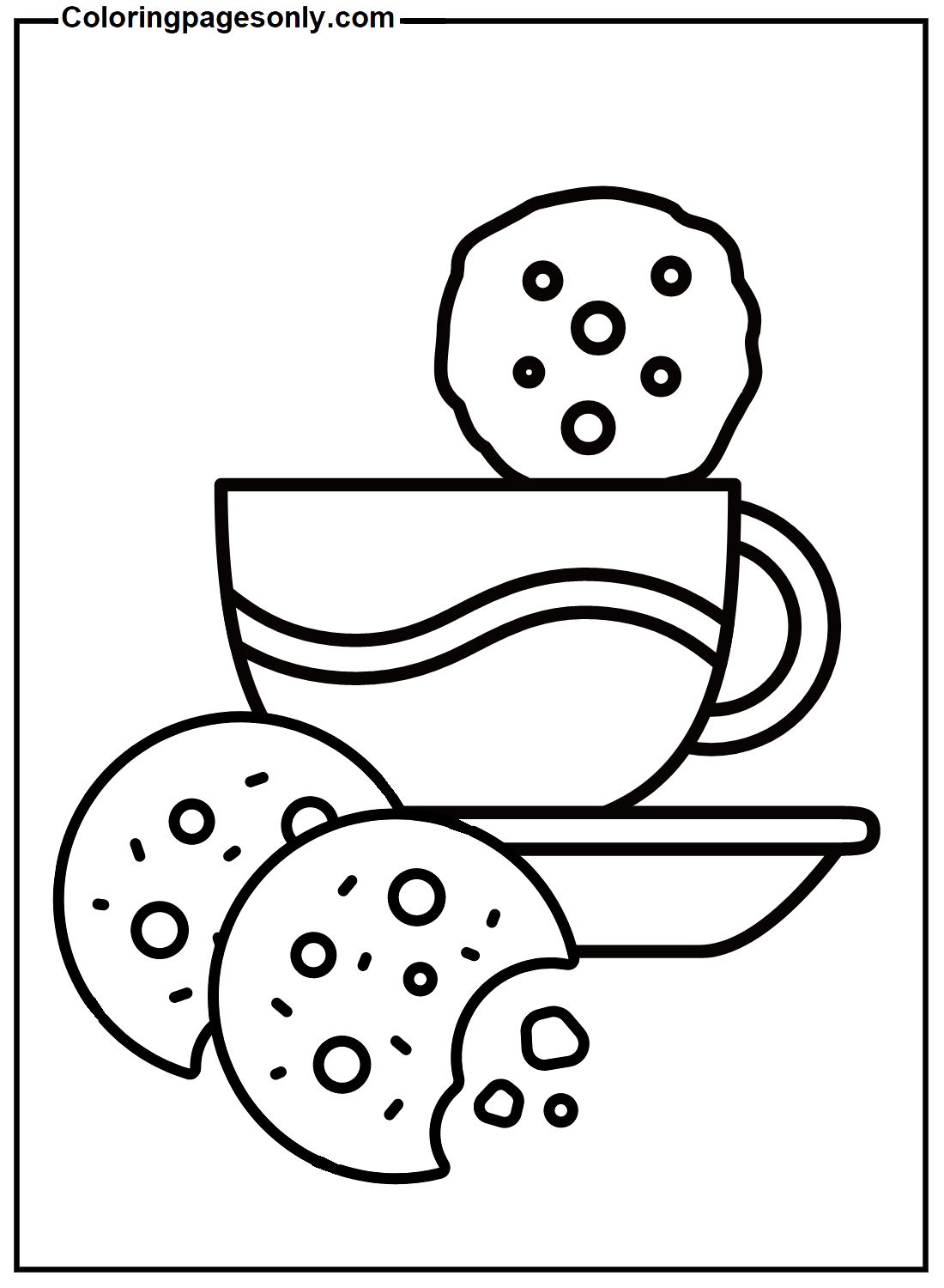 Kaffeetasse und Keks von Cookie