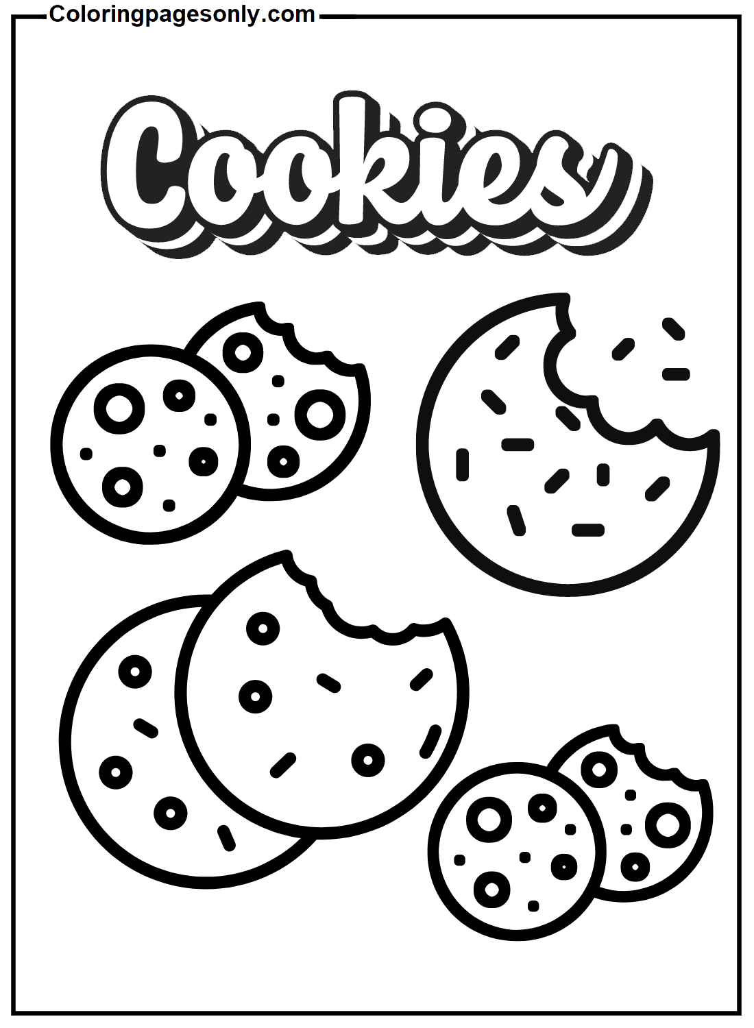 Cookie-Farbblatt von Cookie