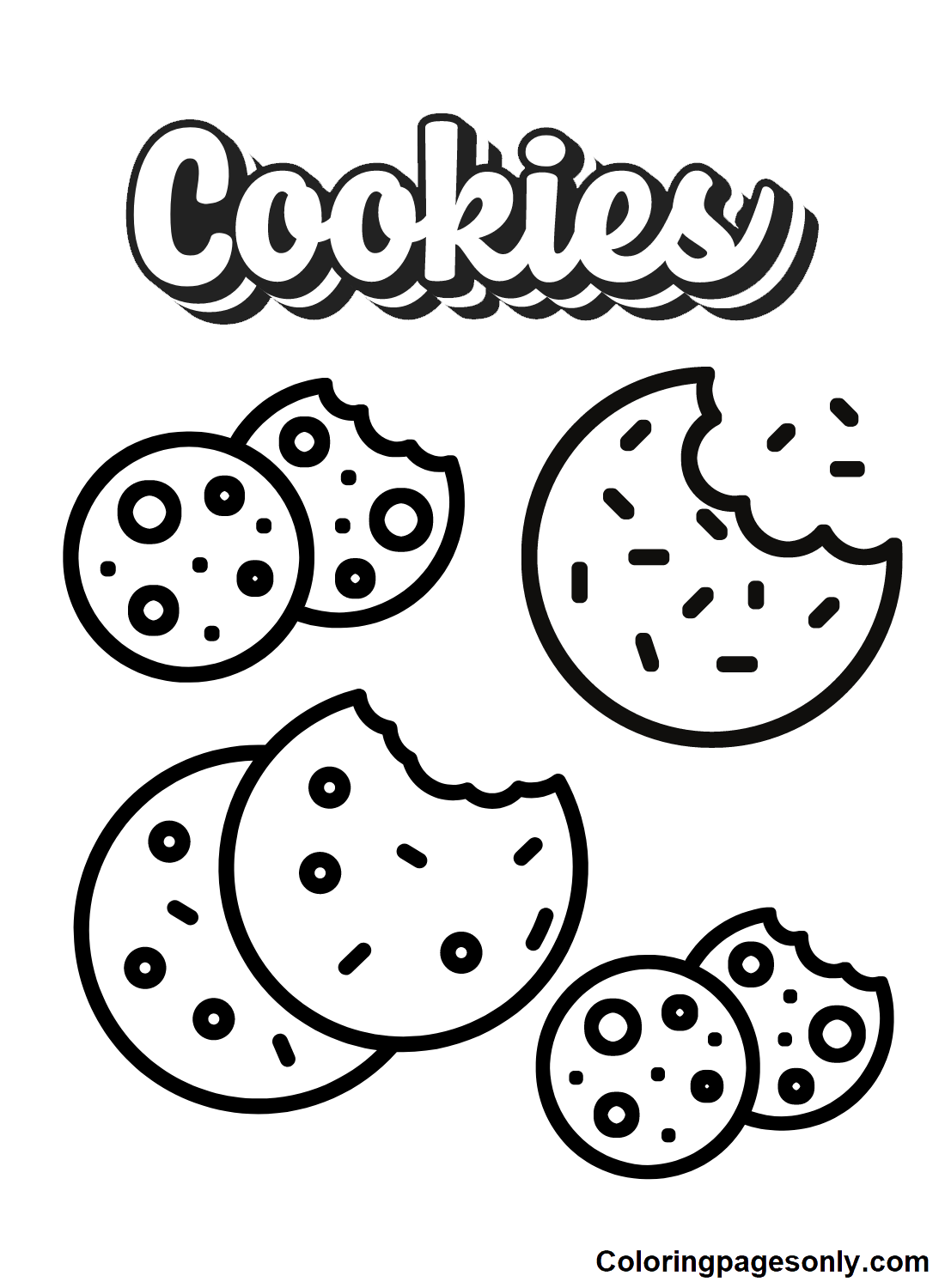 Cookie color Sheet Coloring Pages