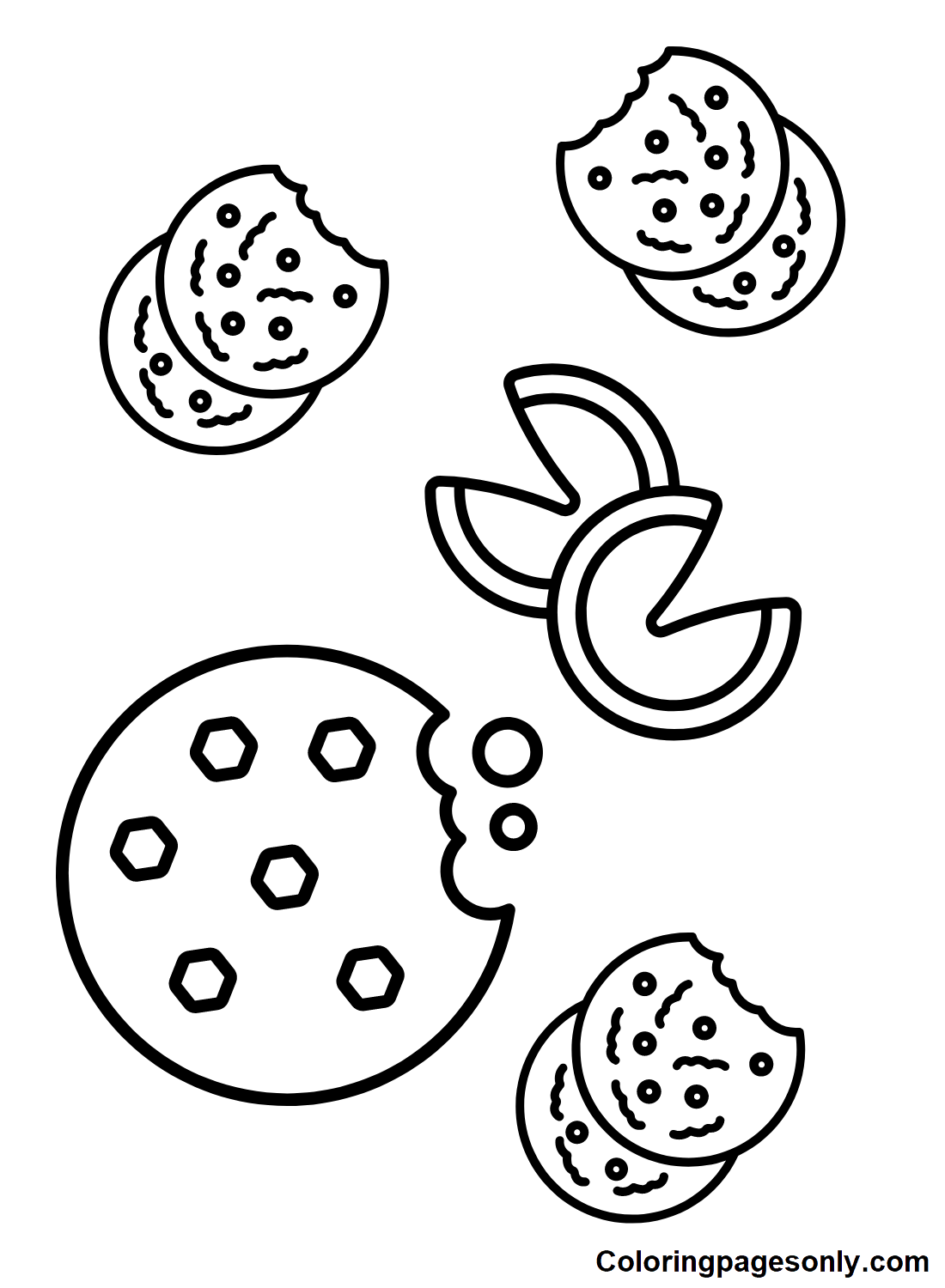 Cookie printable Coloring Pages