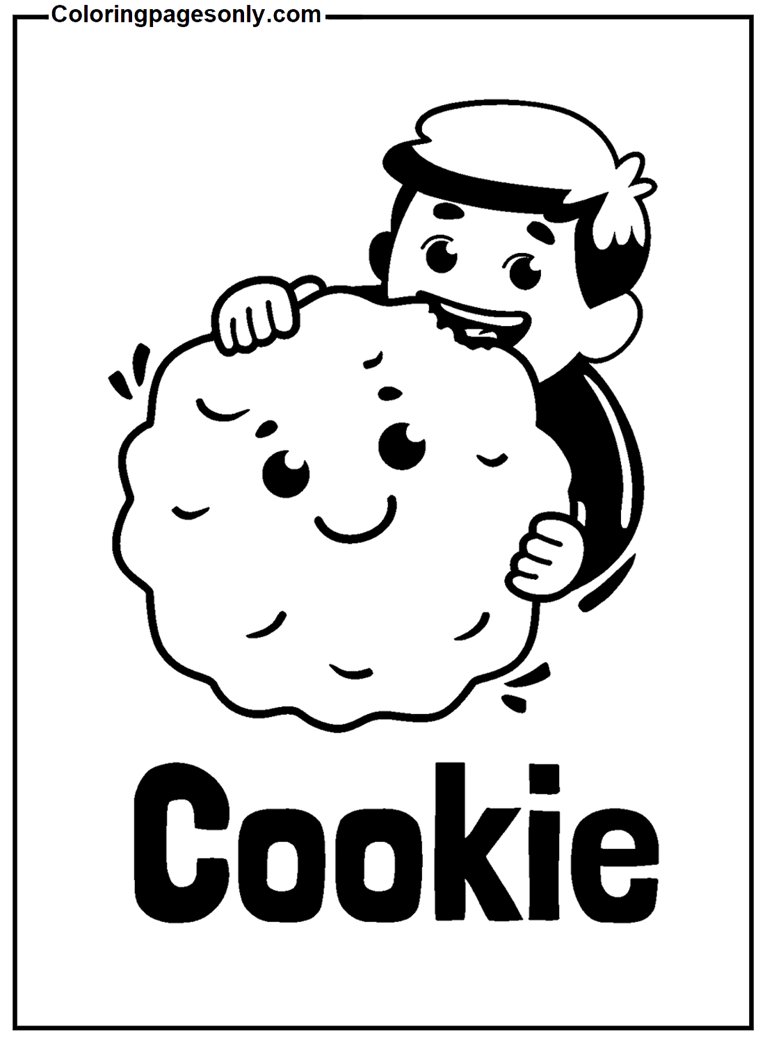 Cookie Free Coloring Pages