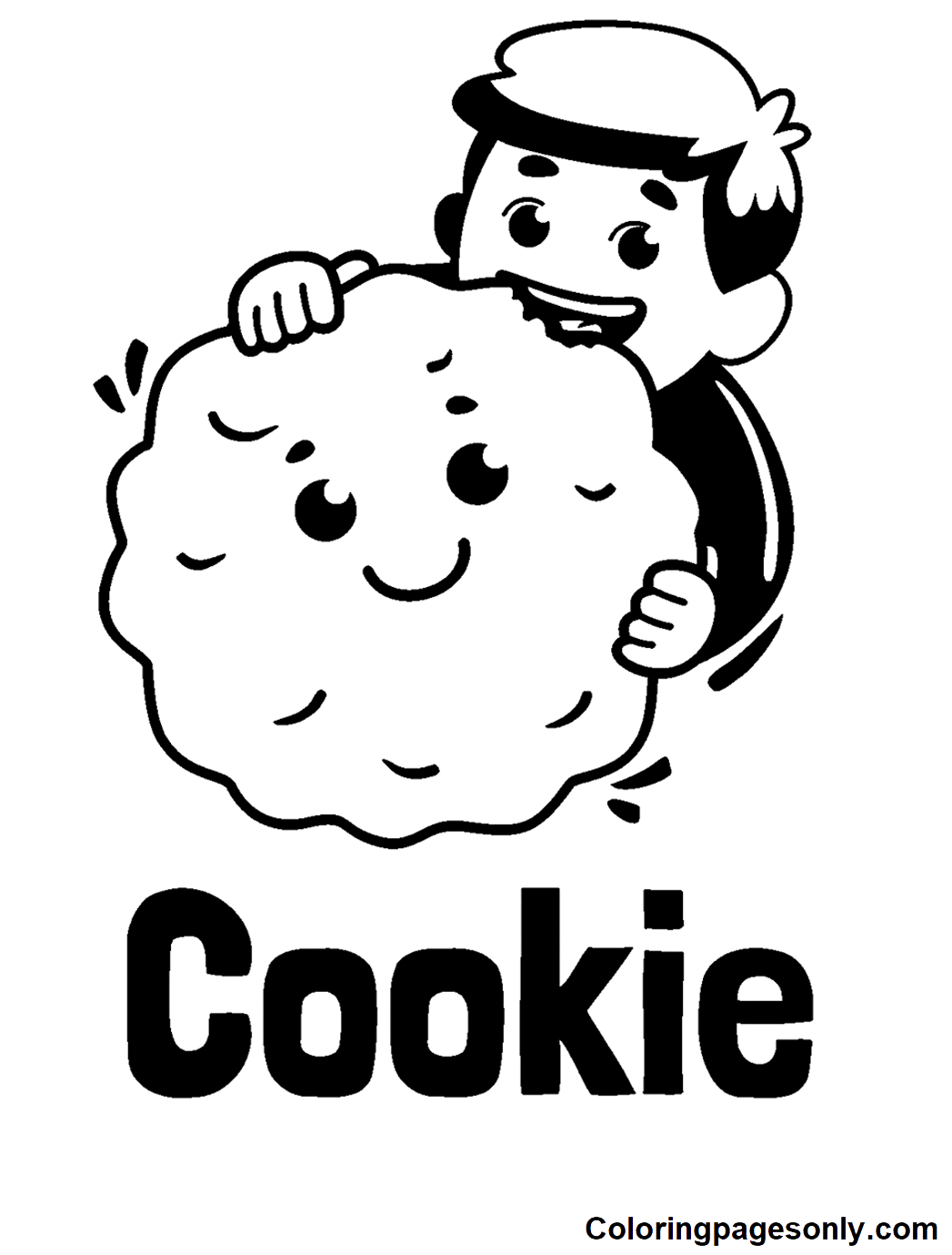 Cookie Free Coloring Pages