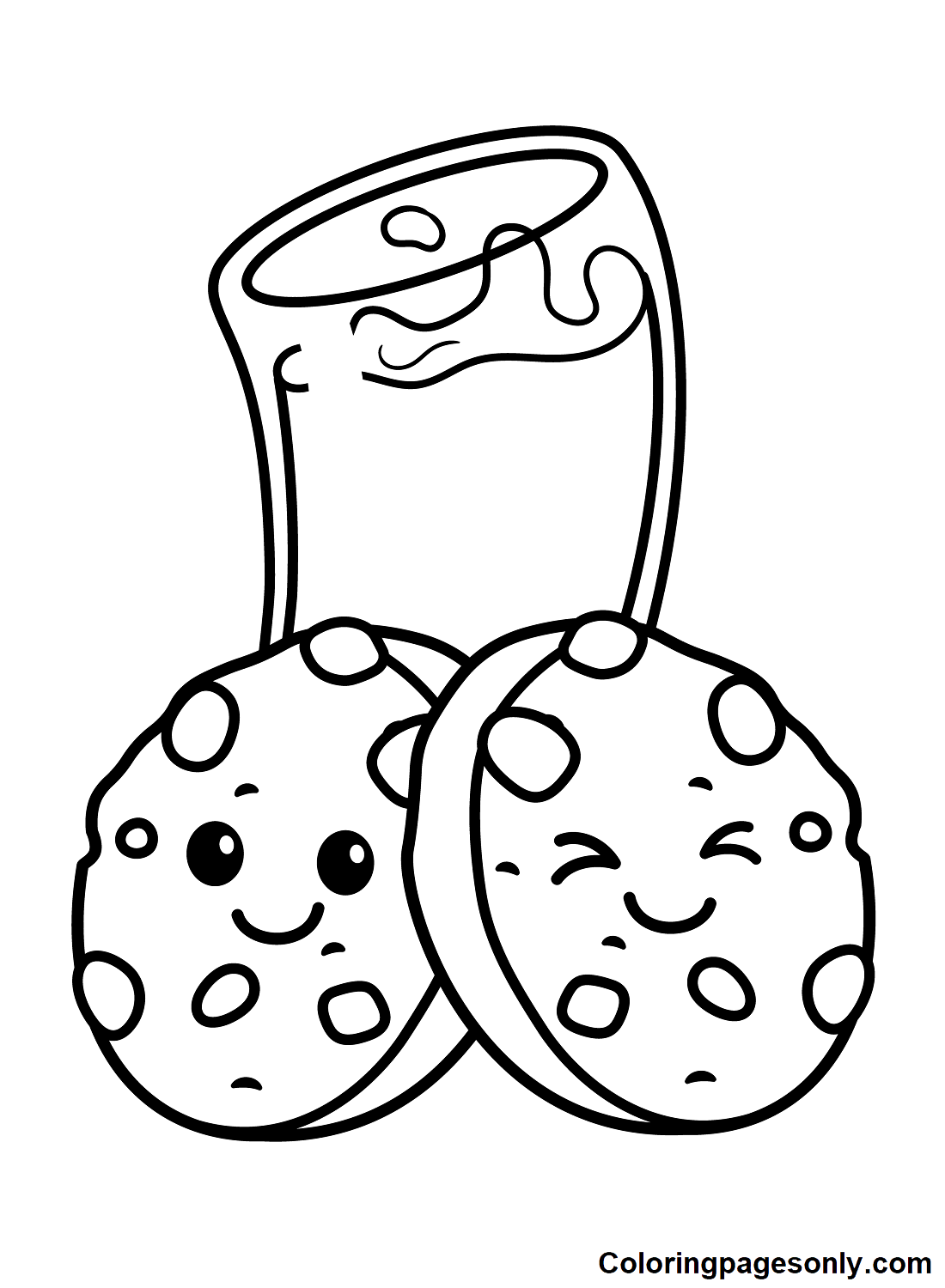 Cookies and Soda Coloring Pages